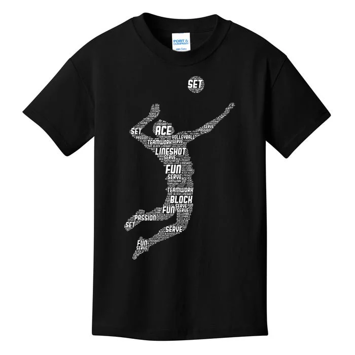 Volleyball Player Kids T-Shirt