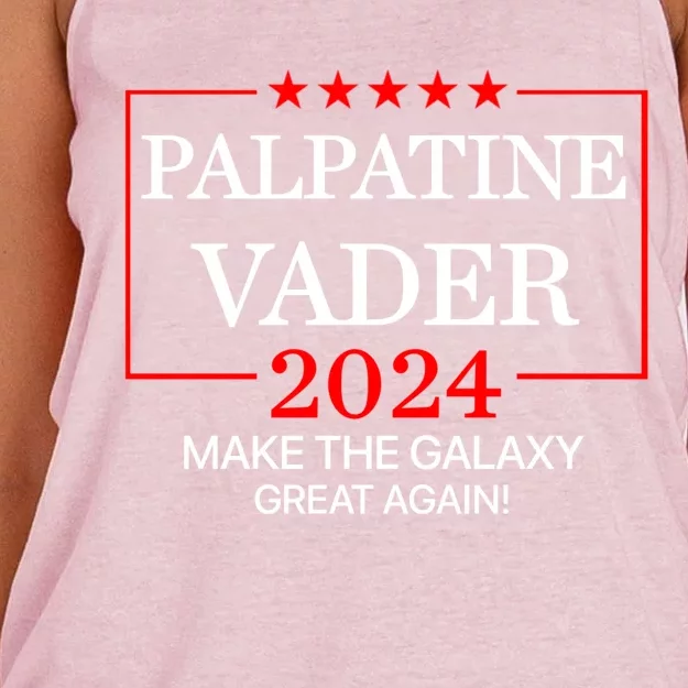 Vote Palpatine Vader In 2024 Women's Knotted Racerback Tank