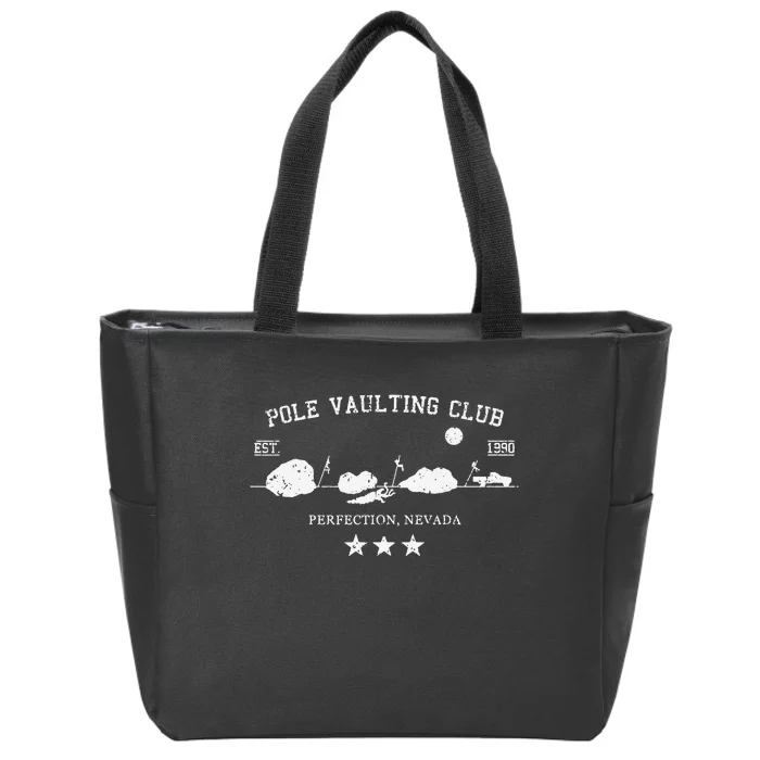 Vintage Pole Vaulting Club Perfection Nevada Zip Tote Bag