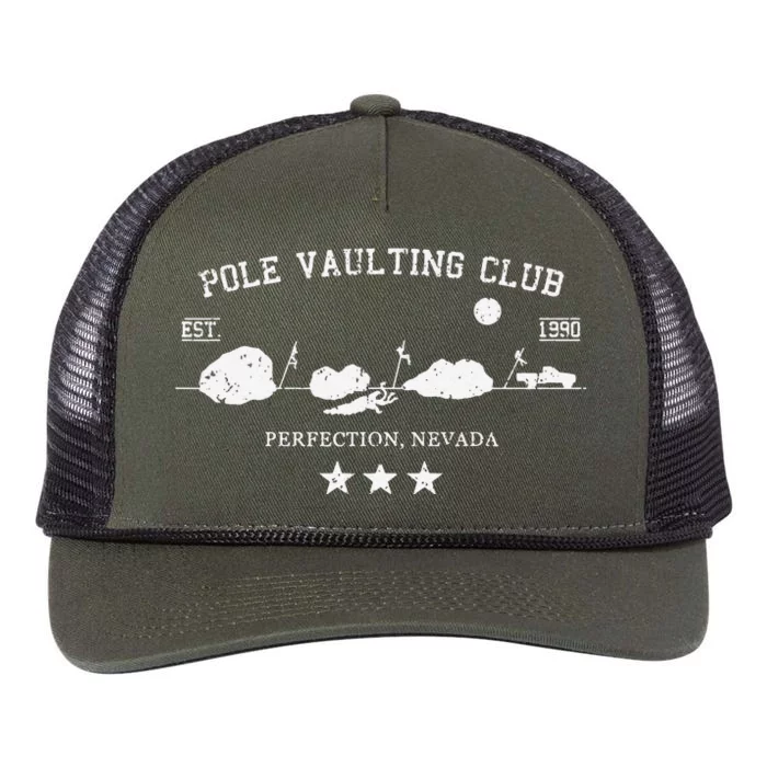 Vintage Pole Vaulting Club Perfection Nevada Retro Rope Trucker Hat Cap