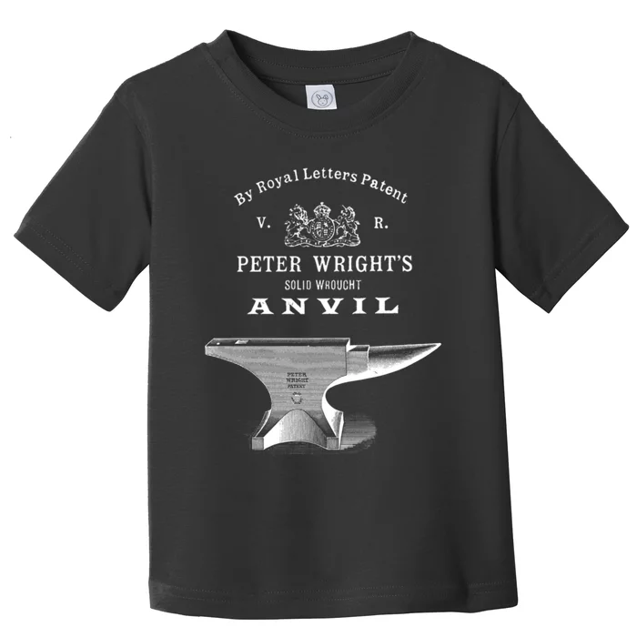 Vintage Peter Wright Anvil Blacksmithing Toddler T-Shirt