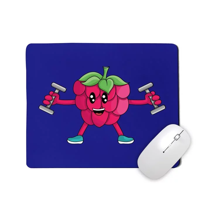 Veggie Power Workout Raspberry Fun Raspberry Raspberry Gift Mousepad