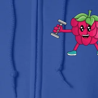 Veggie Power Workout Raspberry Fun Raspberry Raspberry Gift Full Zip Hoodie