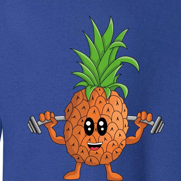 Veggie Power Workout Pineapple Funny Pineapple Pineapple Gift Toddler Sweatshirt