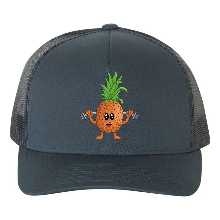 Veggie Power Workout Pineapple Funny Pineapple Pineapple Gift Yupoong Adult 5-Panel Trucker Hat