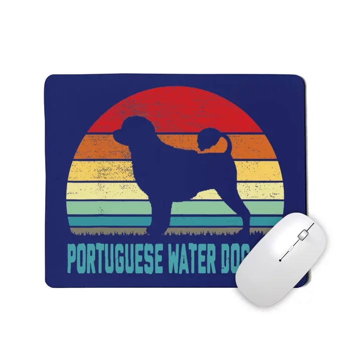 Vintage Portuguese Water Dog Dad Dog Lover Mousepad