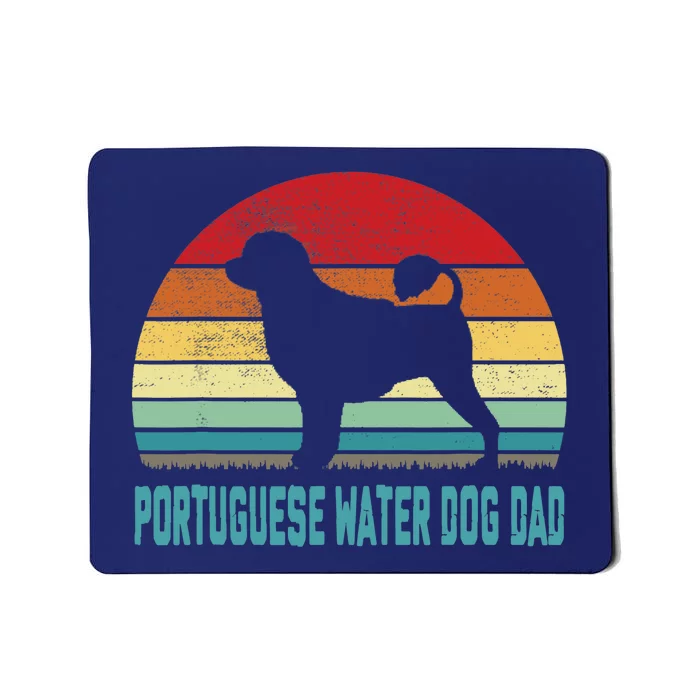 Vintage Portuguese Water Dog Dad Dog Lover Mousepad