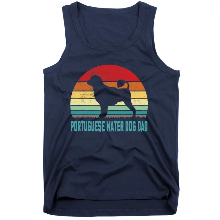 Vintage Portuguese Water Dog Dad Dog Lover Tank Top