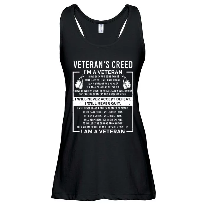 Veterans Patriot War Usa Oath Grandpa Ladies Essential Flowy Tank