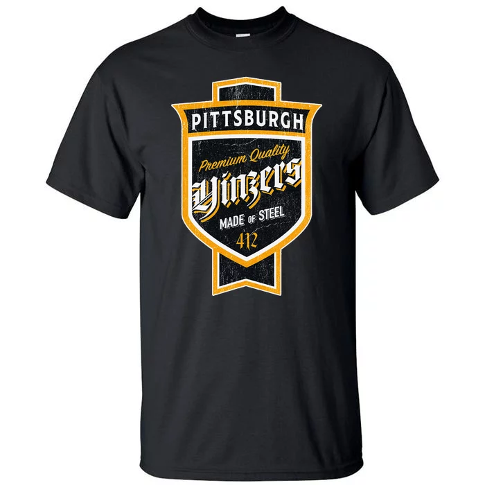 Vintage Pittsburgh Yinzer Beer Label Yinzer Pride Tall T-Shirt