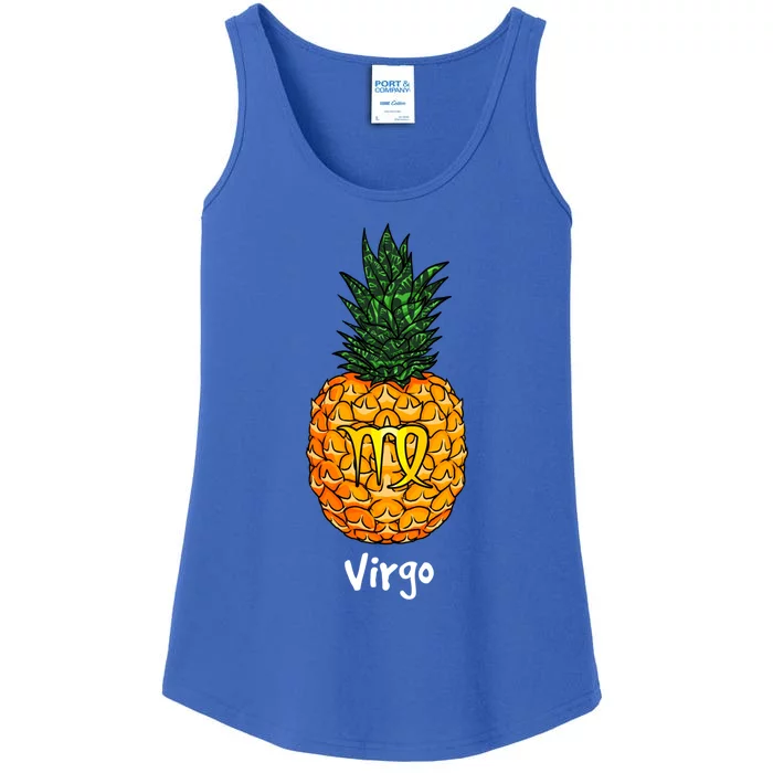 Virgo Pineapple Zodiac Sign Cute Gift Ladies Essential Tank