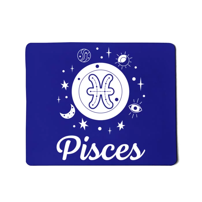 Vintage Pisces Zodiac Sign Gift Mousepad