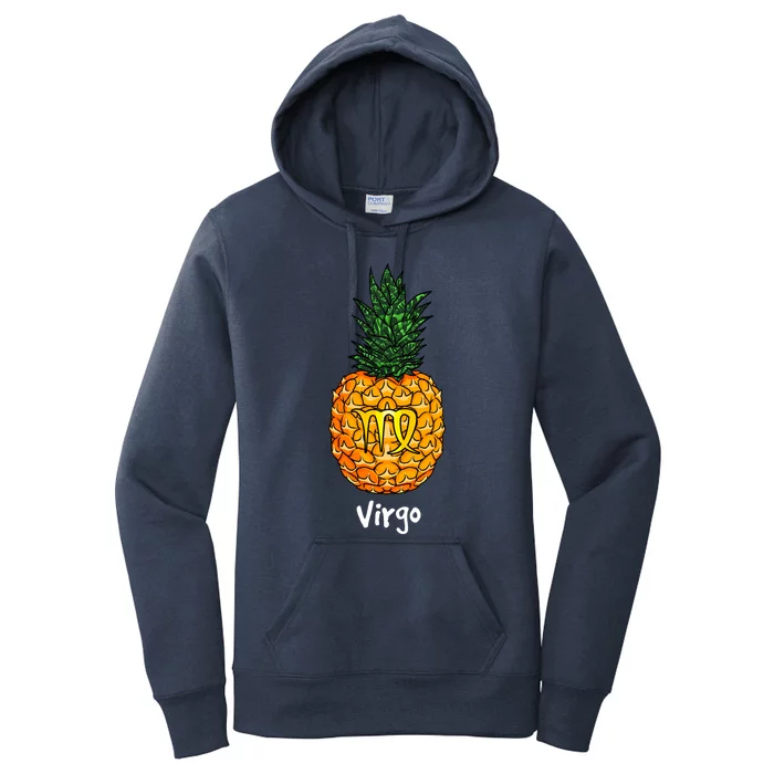 Virgo Pineapple Zodiac Sign Gift Women's Pullover Hoodie