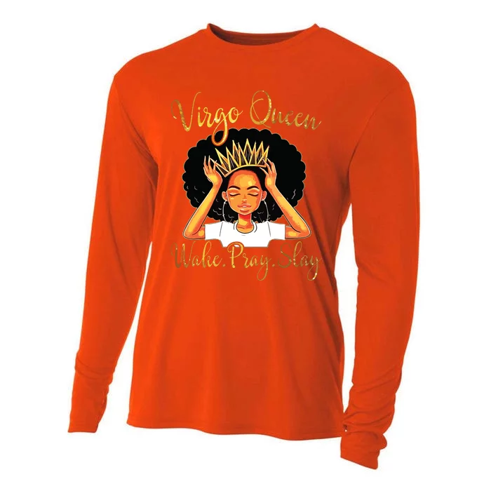 Virgo Queens Are Born In August 23 September 22 Cooling Performance Long Sleeve Crew