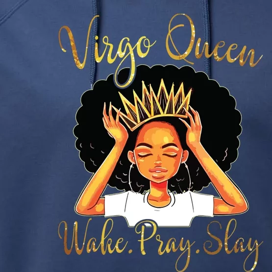 Virgo Queens Are Born In August 23 September 22 Performance Fleece Hoodie