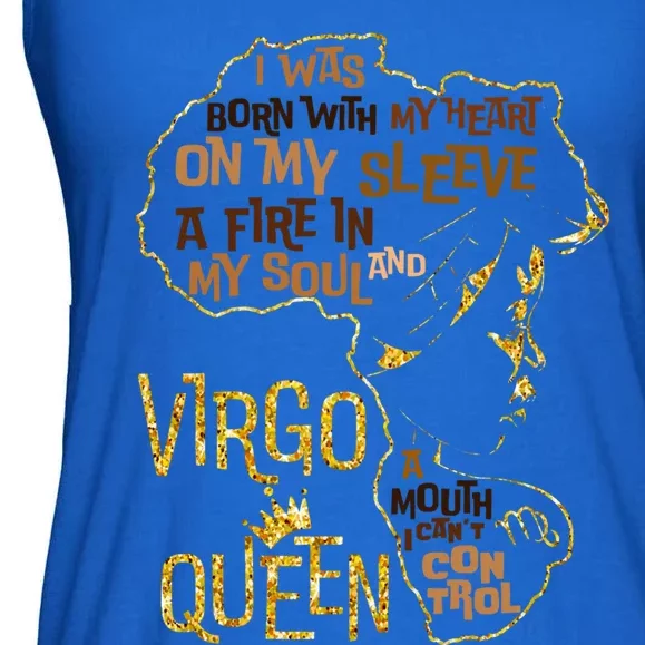 Virgo Queen Birthday Zodiac Costume Black Gift Gift Ladies Essential Flowy Tank