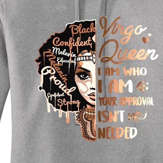 Virgo Queen Birthday Zodiac Black Women Girl Women's Pullover Hoodie