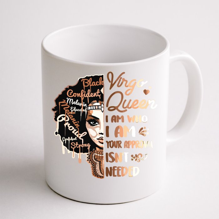 Virgo Queen Birthday Zodiac Black Women Girl Front & Back Coffee Mug