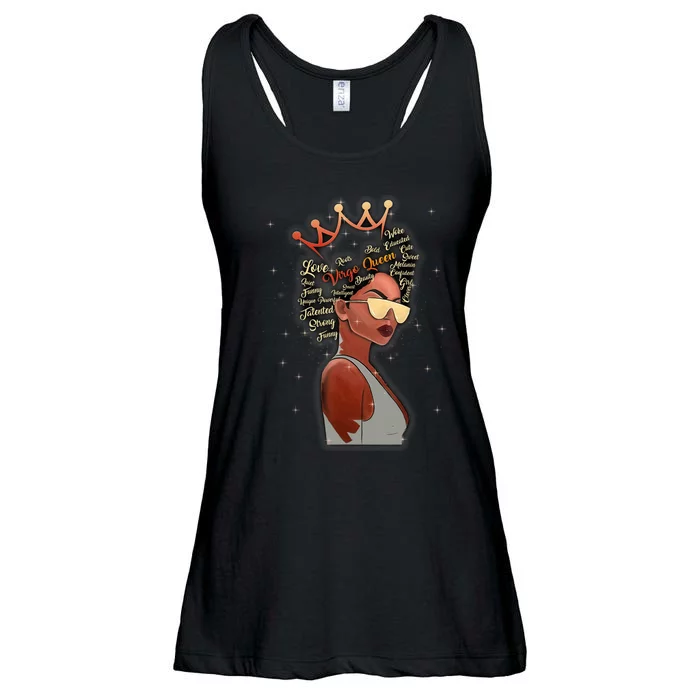 Virgo Queen Black Queen Birthday Gifts Zodiac Birthday Ladies Essential Flowy Tank