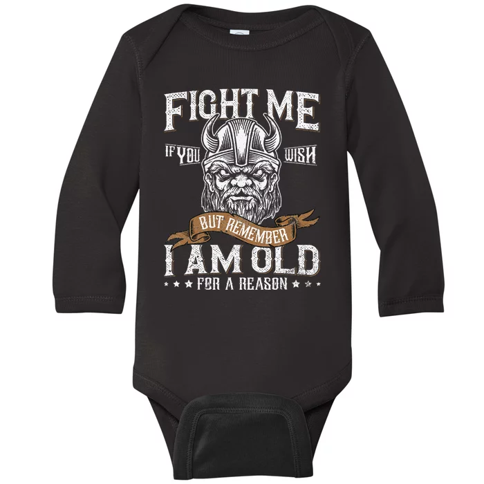 Viking Quote Celtic Symbols Nordic Culture Baby Long Sleeve Bodysuit