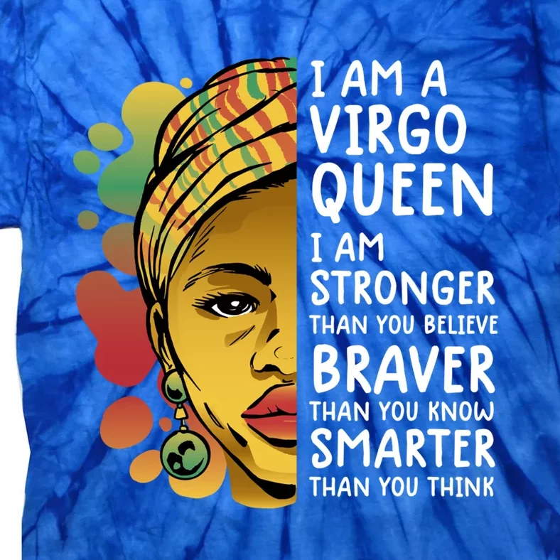 Virgo Queen Cute Gift Astrology Zodiac Virgo Gift Tie-Dye T-Shirt