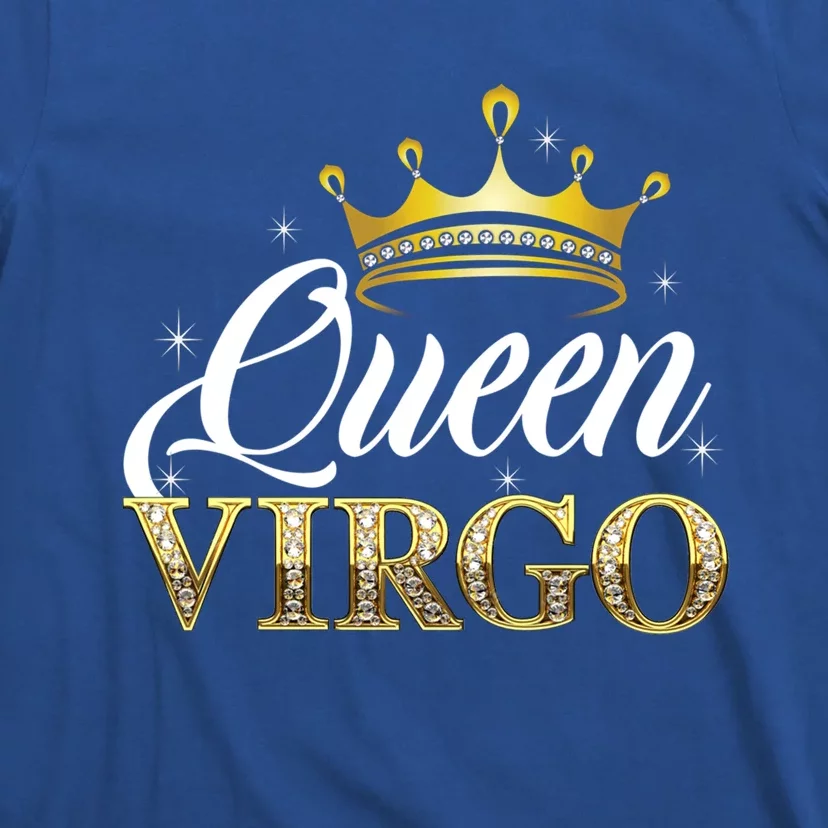 Virgo Queen Cute Gift Zodiac Diamond Crown Gift T-Shirt