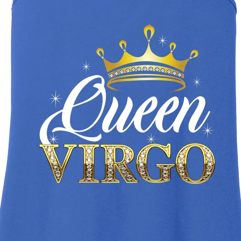 Virgo Queen Cute Gift Zodiac Diamond Crown Gift Ladies Essential Tank