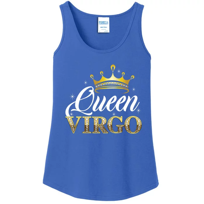 Virgo Queen Cute Gift Zodiac Diamond Crown Gift Ladies Essential Tank