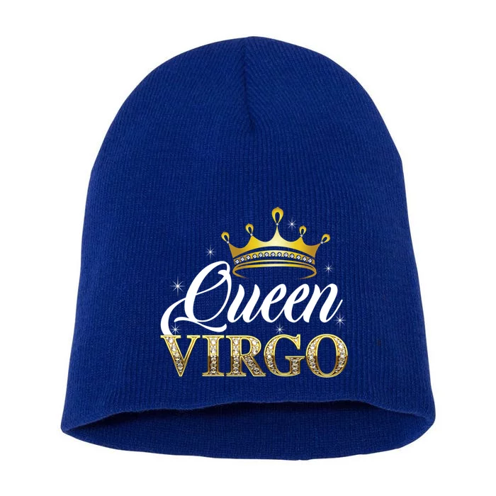 Virgo Queen Cute Gift Zodiac Diamond Crown Gift Short Acrylic Beanie