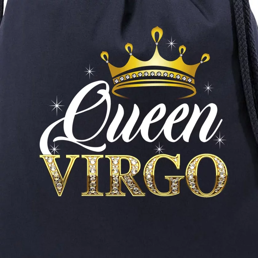 Virgo Queen Cute Gift Zodiac Diamond Crown Gift Drawstring Bag