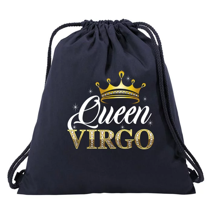 Virgo Queen Cute Gift Zodiac Diamond Crown Gift Drawstring Bag