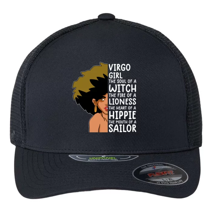 Virgo Queen Gift Astrology Zodiac Virgo Gift Flexfit Unipanel Trucker Cap