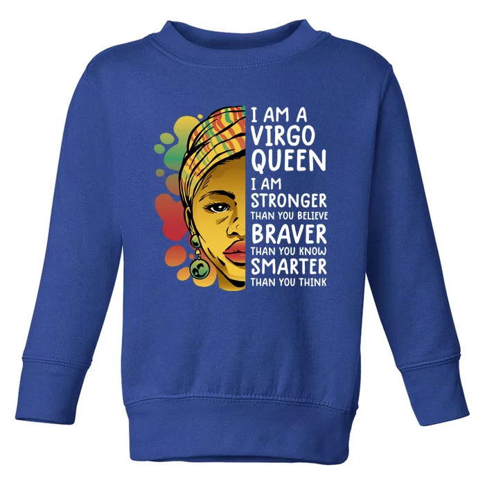 Virgo Queen Gift Astrology Zodiac Virgo Gift Toddler Sweatshirt