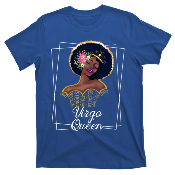 Virgo Queen Gift Astrology Birthday Black Gift T-Shirt