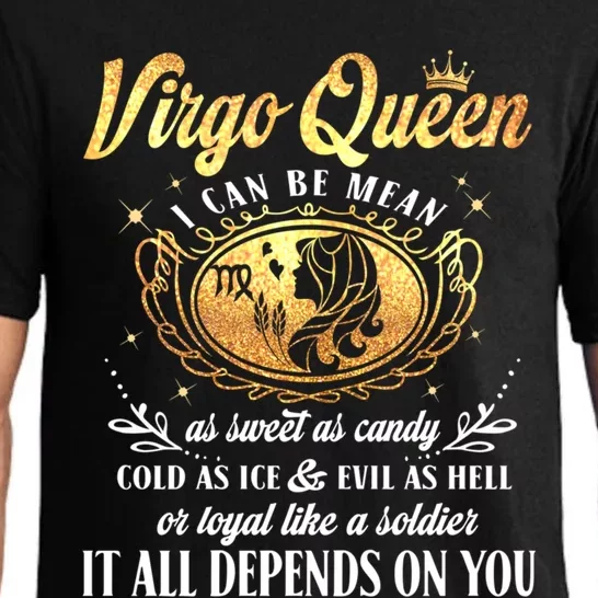 Virgo Queen I Can Be Mean As Sweet As Candy Birthday Gift Pajama Set