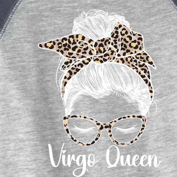 Virgo Queen Messy Bun Virgo Zodiac Sign Virgo Horoscope Cute Gift Toddler Fine Jersey T-Shirt