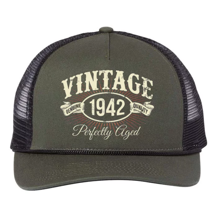 Vintage Quality Made In 1942 Classic Birthday Retro Rope Trucker Hat Cap