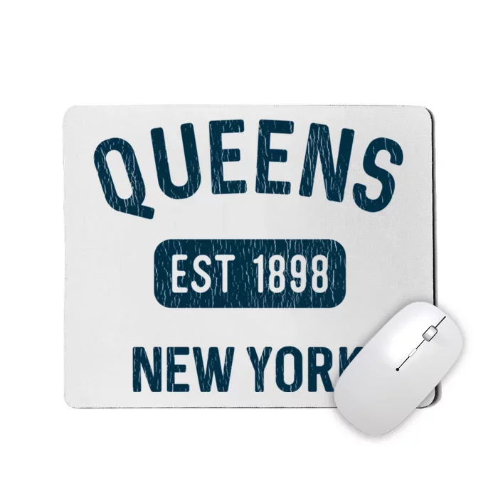 Vintage Queens Ny Nyc Gifts Souvenir Queens Est 1898 Mousepad