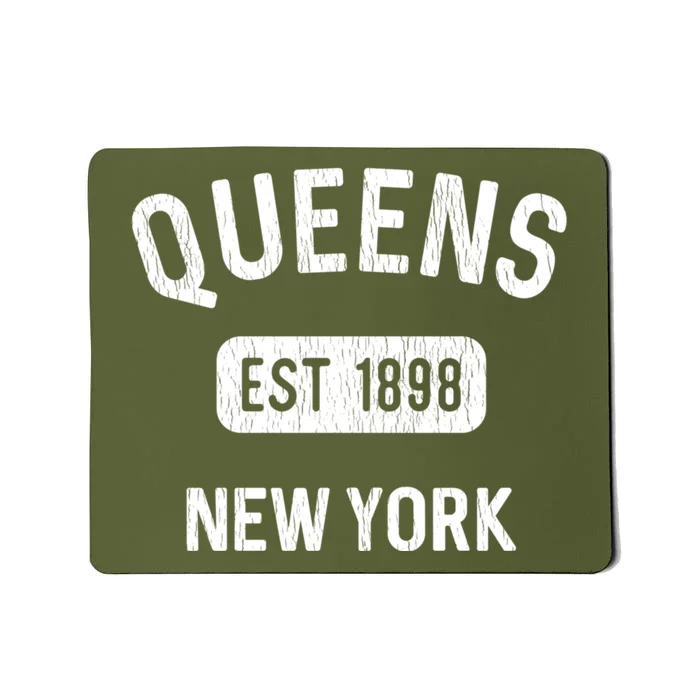 Vintage Queens Ny Nyc Gifts Souvenir Queens Est 1898 Mousepad