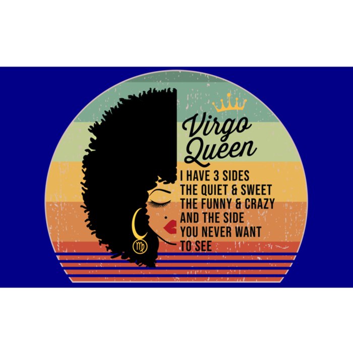 Virgo Queen Personality Qualities Melanin Great Gift Bumper Sticker