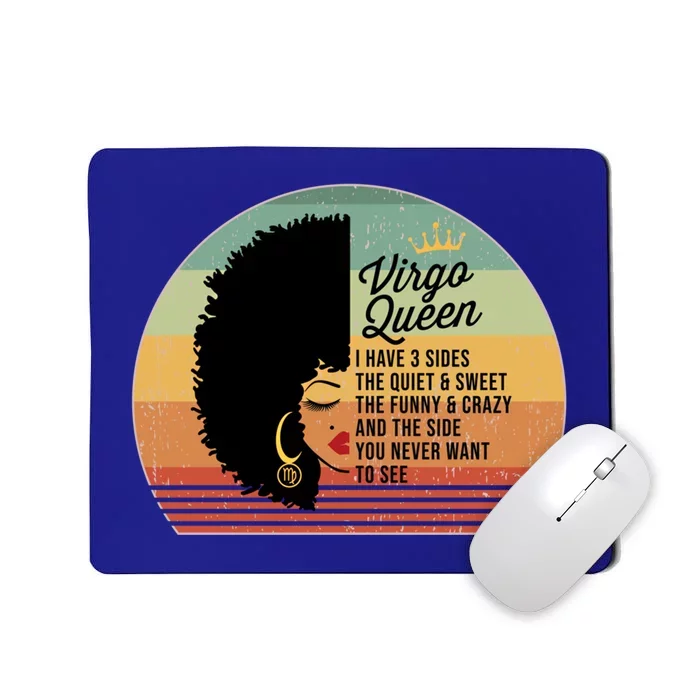 Virgo Queen Personality Qualities Melanin Great Gift Mousepad