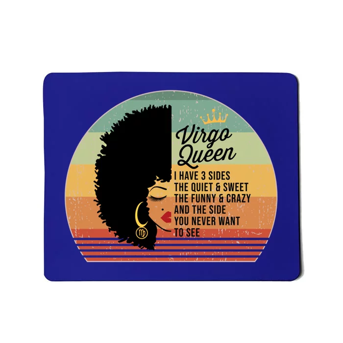 Virgo Queen Personality Qualities Melanin Great Gift Mousepad