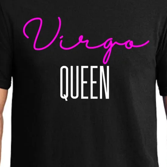 Virgo Queen Pink Writing / Funny Zodiac Virgo Birthday Cute Gift Pajama Set