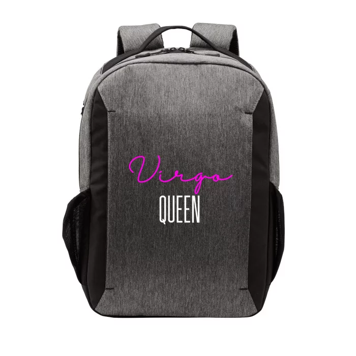 Virgo Queen Pink Writing / Funny Zodiac Virgo Birthday Cute Gift Vector Backpack