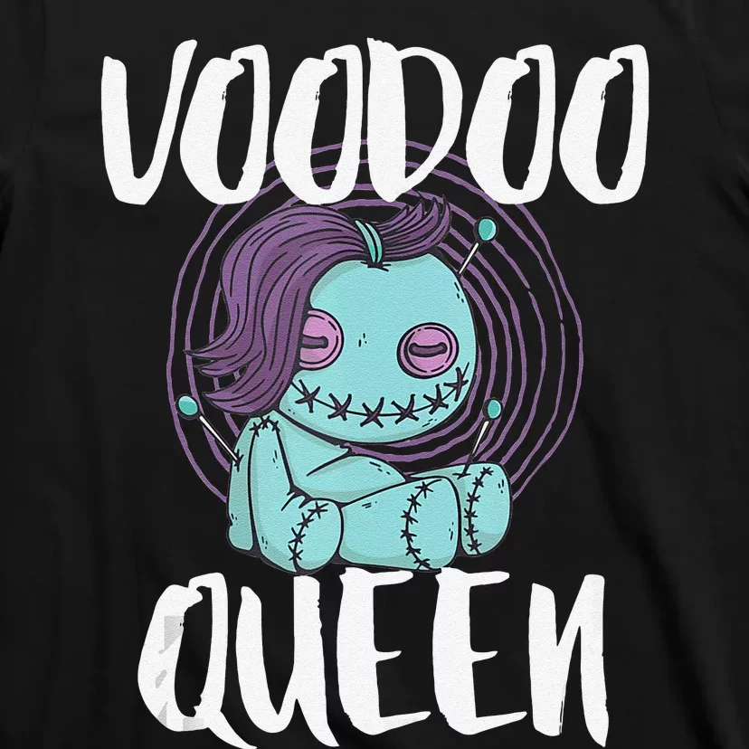 Voodoo Queen Pastel Goth Creepy Cute Voodoo Doll T-Shirt