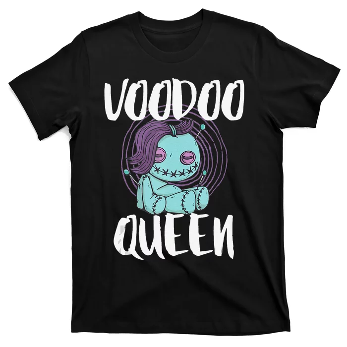 Voodoo Queen Pastel Goth Creepy Cute Voodoo Doll T-Shirt