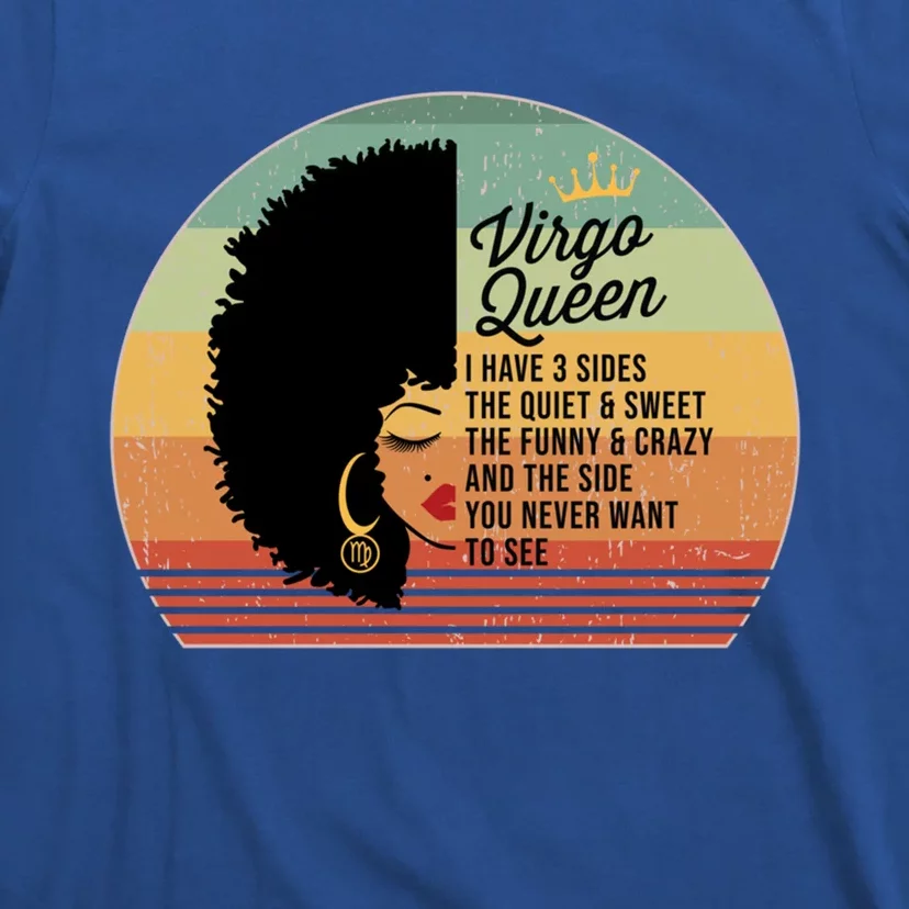 Virgo Queen Personality Qualities Melanin Gift T-Shirt