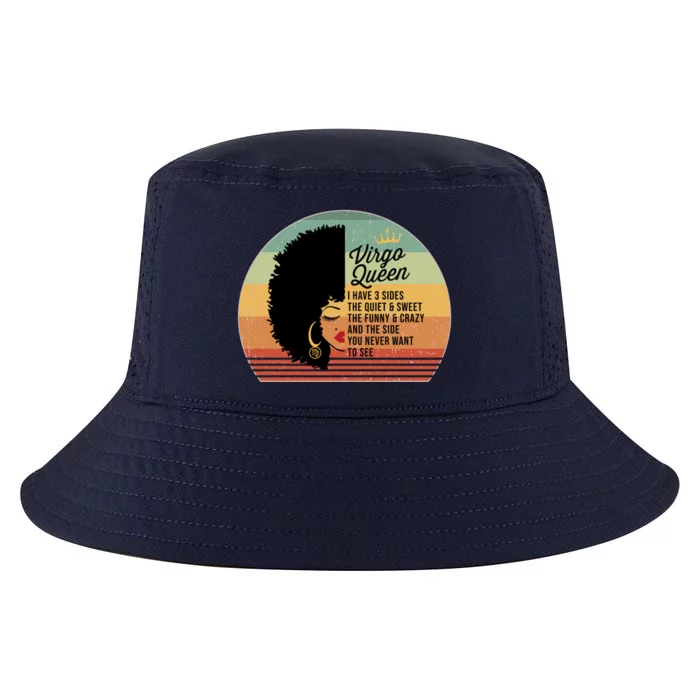 Virgo Queen Personality Qualities Melanin Gift Cool Comfort Performance Bucket Hat