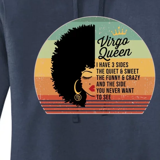 Virgo Queen Personality Qualities Melanin Gift Women's Pullover Hoodie