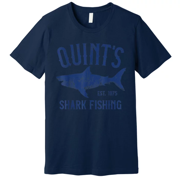 Vintage QuintS Shark Fishing 1975 Retro Premium T-Shirt